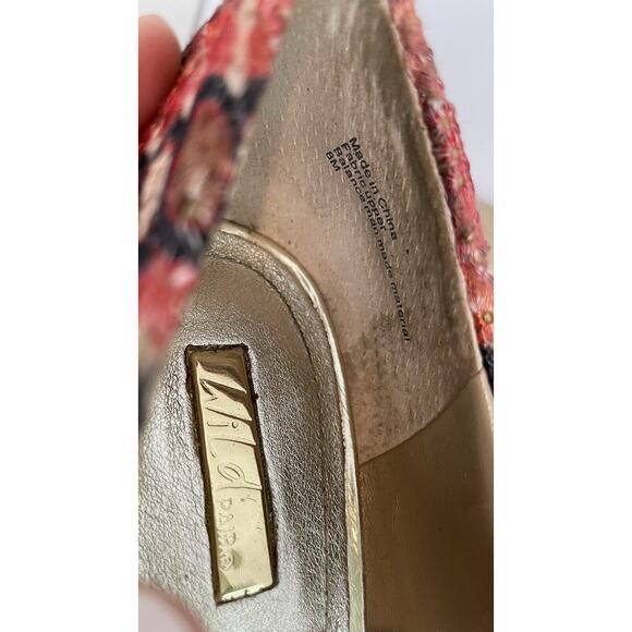 Wild Pair Y2K Alaina Studded High Heel Stiletto Pink Orange Geometric Size 8 - Picture 10 of 12